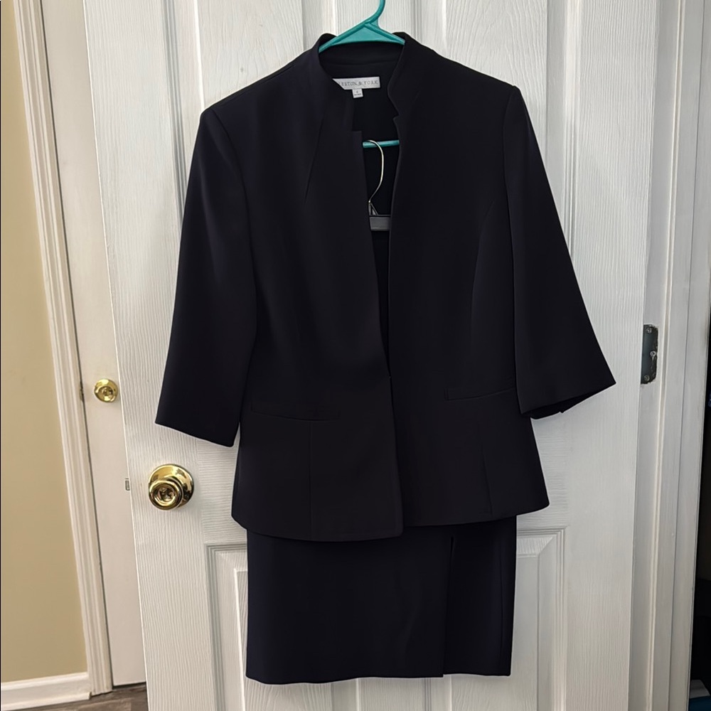 Preston & York Navy Blazer and Skirt Set